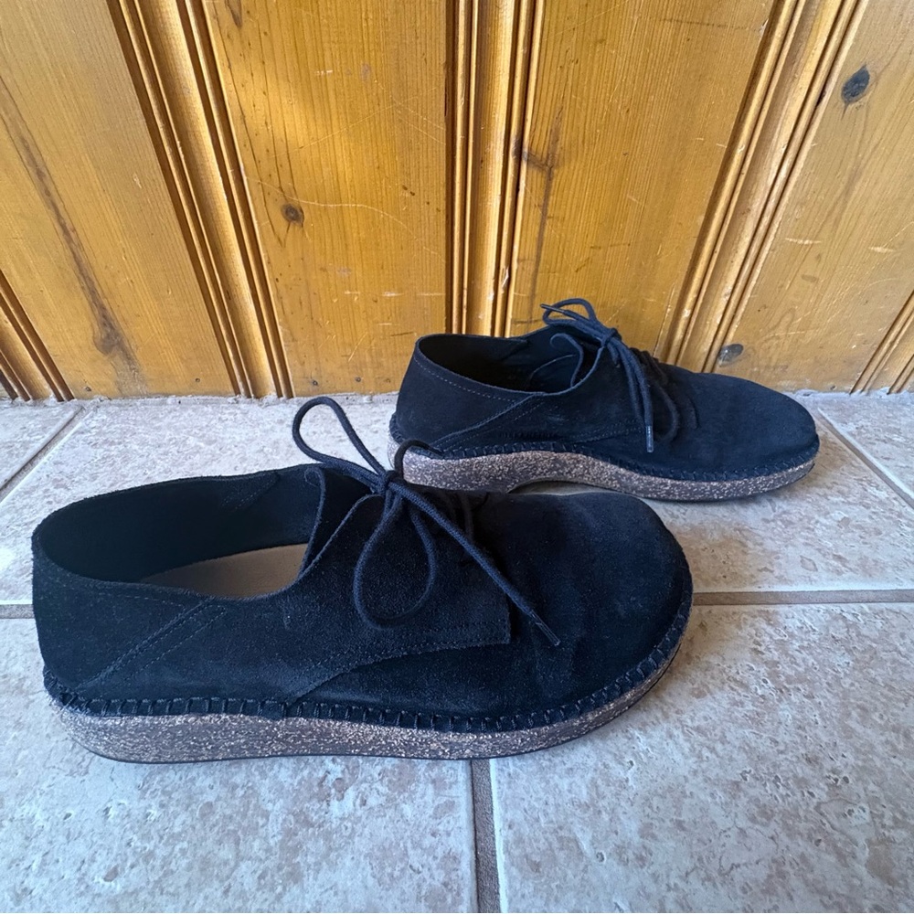 Birkenstock Men's Gary Suede Shoes Black Size EU 42, 9/9.5 US